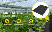 Charger l'image dans la visionneuse de galerie, Amocart Landscape Fabric 6ftx300ft Geotextile Fabric Durable Heavy Duty 1.5oz Ground Cover Woven For Commercial Greenhouse Yard