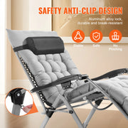 Bild in Galerie-Viewer laden, Amocart Zero Gravity Chair Zero Gravity Recliner Lounge Chair Adjustable Anti Gravity Chair with Cushion Footrest and Cupholder