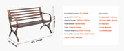 Bild in Galerie-Viewer laden, Amocart Outdoor Bench Wooden Metal Garden Bench for Outdoors 480 lbs Load Capacity Bench Outdoor Garden Park Bench