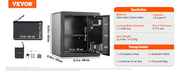 Bild in Galerie-Viewer laden, SucceBuy Electric Safe 2.2/1.8 Cubic Feet Fingerprint&Digital Security Cabinet Safe W/ Fire-proof Bag for Cash Jewelry Documents
