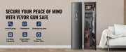 Load image into Gallery viewer, SucceBuy 3-8 Rifles Gun Safe w/ Digital Keypad & Lock Gun Storage Cabinet with Removable Storage Shelf for Home Long Gun Pistols