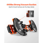 Bild in Galerie-Viewer laden, Amocart 2 Packs Seamless Granite Seam Setter 90°-120° Adjustable with 6 in Suction Cups Seam Joiner for Tile Joining & Leveling