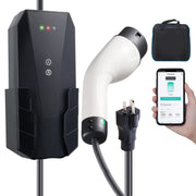 Charger l'image dans la visionneuse de galerie, Amocart Level 1+2 Portable EV Charger 16Amp 120V or 240V 28-Foot Charging Cable Plug-in EV Charging Station for SAE J1772 EVs