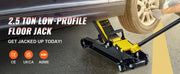 Charger l'image dans la visionneuse de galerie, Amocart 2.5T Floor Hydraulic Jack Pneumatic Low Profile Floor Jack Heavy-Duty Steel Racing Floor Jack with Piston Lift Pump