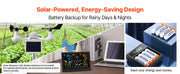 Charger l'image dans la visionneuse de galerie, SucceBuy 7-in-1 Wi-Fi Weather Station 7.5 in Color Display + Solar Wireless Outdoor Sensor Alarm Alerts for Temperature Humidity
