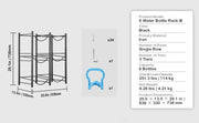 Bild in Galerie-Viewer laden, Amocart 3/4/5 Tiers Water Jug Holder Iron Water Bottle Holder Double/Single Row Easy Installation for Kitchen Office Livingroom