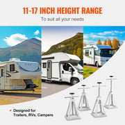 Bild in Galerie-Viewer laden, Amocart 4 Pack RV Stabilizer Jack 6000 Lbs Aluminum RV Leveling Jack Stack Jacks for RV Travel Trailer Camper Single Screw Jack