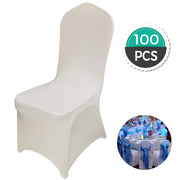 Charger l'image dans la visionneuse de galerie, Amocart 100Pcs Wedding Chair Covers Stretch Polyester Spandex Slipcover Folding Flat Front Chair Covers for Hotel Dining Party