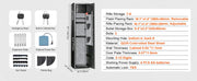 Bild in Galerie-Viewer laden, SucceBuy 3-8 Rifles Gun Safe w/ Digital Keypad & Lock Gun Storage Cabinet with Removable Storage Shelf for Home Long Gun Pistols