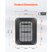 Bild in Galerie-Viewer laden, Amocart Rear Bike Basket Wire Mesh Bicycle Basket with Waterproof Cover Durable Metal Bike Back Basket Fits Most Rear Bike Rack