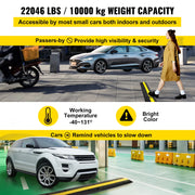 Load image into Gallery viewer, Amocart Modular Rubber Speed Bump 1 Channel Driveway Cable Protector Ramp Wire Cover Cord Guard for Parking Lot Warehouses Use