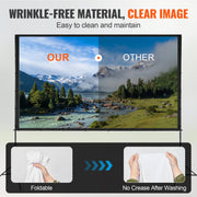 Bild in Galerie-Viewer laden, Amocart Projector Screen with Stand 100 120 150 inch 16:9 4K 1080 HD Portable Projection Screen for Home Office Theater Cinema