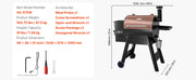 Bild in Galerie-Viewer laden, WiFi App-Controlled Pellet Grill, Amocart BBQ Smoker with LCD Controller for Camping