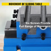 Charger l'image dans la visionneuse de galerie, Amocart Milling Working Table 7.3 X 4 Inch Worktable Compound Slide Table for All Drill Stands Bench Drilling Milling Machine