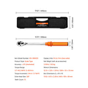 Load image into Gallery viewer, Amocart Torque Wrench Set Drive Click Torque Wrench Dual-Direction Adjustable Mechanical Dual Range Scales Torque Wrench Kit