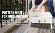 Bild in Galerie-Viewer laden, Amocart Pottery Wheel 14in/36cm Pottery Forming Machine with Foot Pedal Pottery Wheel for Adults 450W Electric Pottery Wheel