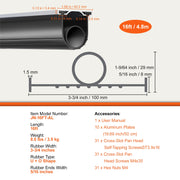 Bild in Galerie-Viewer laden, Amocart 3m 4.8m 6m Garage Door Seals Bottom Rubber U Shape +O Ring Garage Door Weather Stripping Universal Weatherproof Rubber