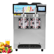 Charger l'image dans la visionneuse de galerie, Amocart Commercial Slushy Machine 12L Singal or Double Tanks Cool and Freeze Modes, Stainless Steel Margarita Smoothie Frozen Drink Maker Slushie Machine for Party Cafes Restaurants Bars Home