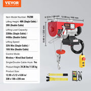 Bild in Galerie-Viewer laden, Amocart 440lbs Wireless Electric Lifting Hoist with 40ft Single/20ft Double Slings Lifting Height Lift Hoist for Garage