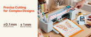 Charger l'image dans la visionneuse de galerie, Amocart Vinyl Cutting Machine 12 in Button Screen Controlled Vinyl Cutter 5000+ Built-in Design Resources Creating Crafts Cards