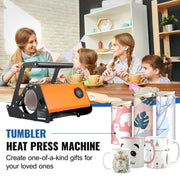 Bild in Galerie-Viewer laden, Amocart 11-30Oz Cup Tumbler Heat Press Touchscreen DIY Gift Ceramic Mug Heat Presser Sublimation Transfer Auto Printing Machine