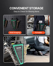 Charger l'image dans la visionneuse de galerie, Amocart Combination Wrench Set 24/30-Piece Ratcheting Wrench Set with Organizer Rack Cr-V Steel Wrench Set SAE Metric