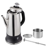 Load image into Gallery viewer, Amocart 12-Cup Electric Percolator Coffee Pot 304 Stainless Steel Coffee Percolator with Keep Warm Function