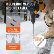 Bild in Galerie-Viewer laden, Amocart Driveway Markers 48 inch 0.4 inch Diameter Fiberglass Poles Snow Stakes For Parking Lots Walkways Easy Visibility