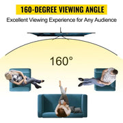 Bild in Galerie-Viewer laden, 【Upgraded】Amocart 100 Inch Tripod Projector Screen with Stand 16:9 4K HD Portable Projection Home Cinema for Indoor & Outdoor P