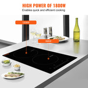 Bild in Galerie-Viewer laden, Amocart 2 Burners Electric Induction Cooktop Stove Hob Built-in Burner Cooker Sensor Touch Control Magnetic Cooker Hot Plate