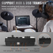 Load image into Gallery viewer, Amocart Electric Drum Set 32 Drum Kits & 480 Sounds, USB MIDI Supported 8 / 10 in Quiet Mesh+10 in Cymbals Drum Sticks Easy Use
