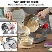 Bild in Galerie-Viewer laden, Amocart 150-2500g Electric Grain Mill Grinder Commercial Swing Spice Grinders for Dry Herbs Grains Spices Cereals Coffee Corn