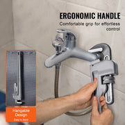 Load image into Gallery viewer, Amocart Pipe Wrench Aluminum Straight Pipe Wrench Adjustable Plumbing Wrench High Strength Jaw & Ergonomic Handle Automotive