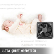 Charger l'image dans la visionneuse de galerie, Amocart Commercial Industrial Ventilation Extractor Exhaust Fan 10" 12" Air Blower High Speed Low Noise for Workshop Warehouse