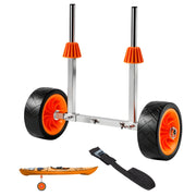 Charger l'image dans la visionneuse de galerie, Amocart 250LBS Kayak Cart Canoe Cart Dolly with 7.5in Solid Rubber Tires & Kickstand Paddle Board Trolley for Paddleboards
