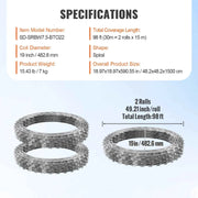 Bild in Galerie-Viewer laden, Amocart Razor Wires Razor Barbed Wire Razor Wire Fencing Fence Double Spiral Barbed Wire Galvanized Wire Rolls Razor for Garden