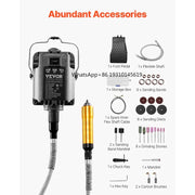 Bild in Galerie-Viewer laden, 【From China】Amocart Flex Shaft Grinder 1000W 1200W Electric Flex Shaft Rotary Tool Carver Hanging Grinding Machine For Buffing
