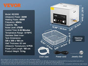 Bild in Galerie-Viewer laden, Amocart 2/3/6/10/15/30L Ultrasonic Cleaner with Heater Timer for Lab Tools Metal Parts Carburetor Brass Auto Parts Engine Parts