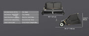 Charger l'image dans la visionneuse de galerie, Amocart Large Lawn Sweeper, Tow Behind Design with Dump Rope for Easy Emptying