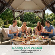 Load image into Gallery viewer, 12x12 FT Pop up Gazebo on Clearance Canopy Tent, Carpas para Patio, Easy up Outdoor Canopy Tents with Portable, Customized