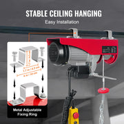Charger l'image dans la visionneuse de galerie, Amocart 200-800kg Electric Hoist with Wired/Wireless Remote Control Lifting Crane Cable Hoist Winch for Boat Garage Elevator