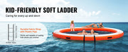 Charger l'image dans la visionneuse de galerie, Amocart Inflatable Floating Dock 10x8FT Non-Slip Water Detachable Ladder Portable Carrying Bag Floating Platform Island Raft