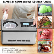 Load image into Gallery viewer, Amocart Automatic Ice Cream Maker with Built-in Compressor 2 Quart No Pre-freezing Fruit Yogurt Machine Electric Sorbet Maker