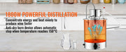 Bild in Galerie-Viewer laden, Amocart 30/50L Stainless Steel Alcohol Distiller Alcohol Still Essential Oil Brewing DIY Whisky Wine Brandy Distillery Home Use