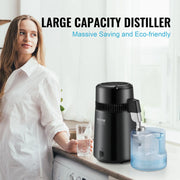 Charger l'image dans la visionneuse de galerie, Amocart Water Distiller 4L 1.05 Gallon Pure Water Purifier Filter Countertop 750W Distilled Water MakerInterior Distiller