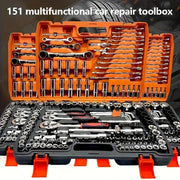 Load image into Gallery viewer, 150/46pcs Socket Tool Set, Automotive & Motorcycle Repair Tool Kit - Durable Chrome Vanadium Steel, Includes Ratchet Wrenches