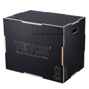 Load image into Gallery viewer, 【From China】Amocart 3 In 1 Plyometric Jump Box Wooden Plyo Box Black For Home Gym Training Conditioning Strength Training