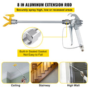 Load image into Gallery viewer, Amocart Airless Paint Spray Hose Kit 50ft 3600 psi High Pressure Fiber Tube 8 inch Rod Pole Including 517 Tip and Tip Guard