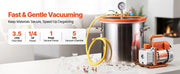Charger l'image dans la visionneuse de galerie, Amocart 3 Gallon / 5 Gallon Vacuum Chamber with 3.5 CFM Single Stage Vacuum Pump for Stabilizing Wood Degassing Silicone Resin