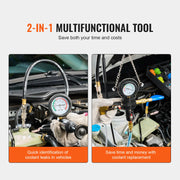 Charger l'image dans la visionneuse de galerie, Amocart 28 Pcs Universal Radiator Pressure Tester Kit Manual Pump Color-coded Steel Test Cap Adapter Toolbox For Car Motorcycle